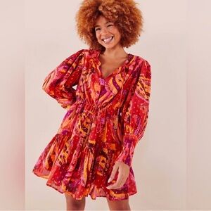 NWOT Farm Rio Banana Juice Cotton Mini Dress